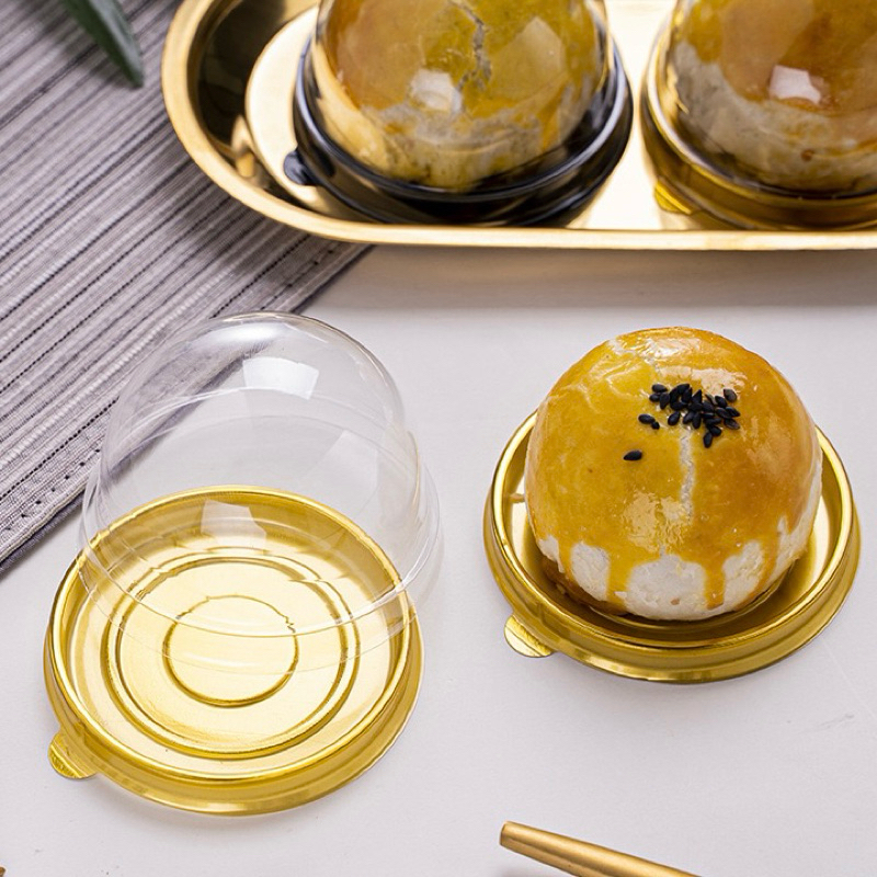 (PER 10 PCS) Mooncake Case Taro Mooncake Tray Round Tray Mooncake Bulat