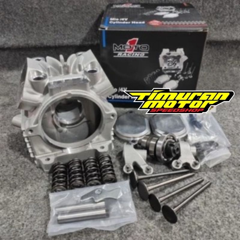 CYLINDER HEAD KOP MOTO 1 MIO 4 KLEP 24 21 MM