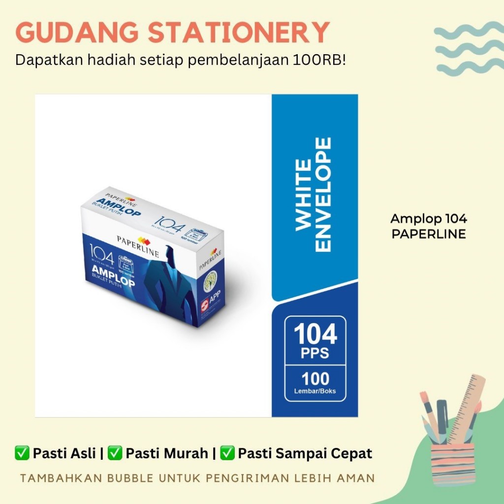 

Amplop Putih 104 110 90 Paperline / Amplop Putih Paperline 104 110 90