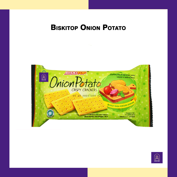 

Biskitop Onion Potato Crispy Crackers 50 Gram