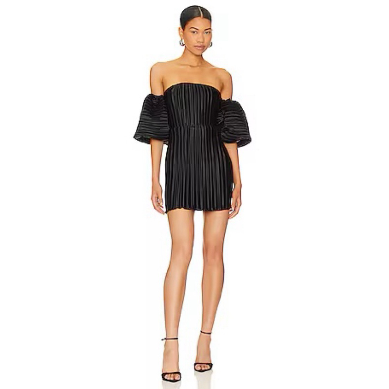KEEPSAKE THE LABEL BLACK MINI BUSTIER DRESS