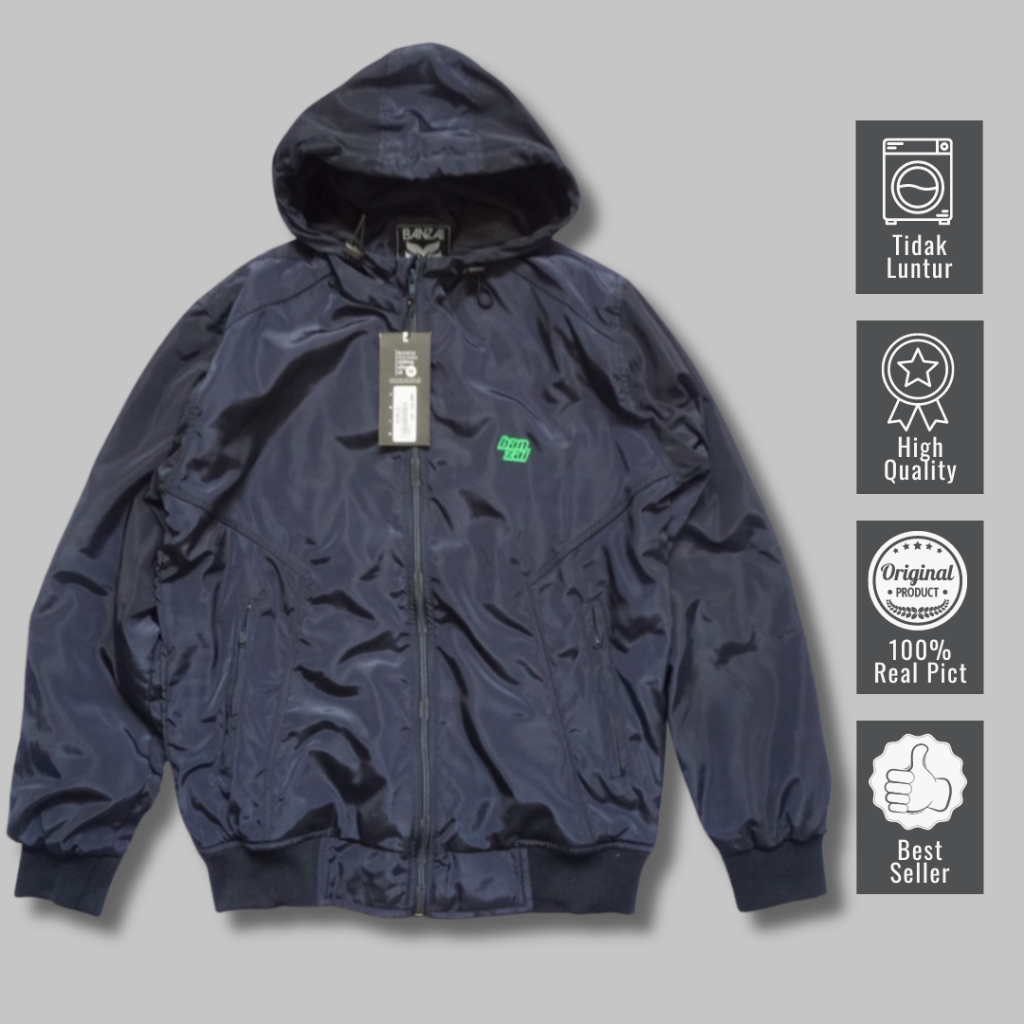 BOMBER JAKET HOODIE ROCKCABLE / JAKET BOMBER CASUAL ORGINAL / JAKET BOMBER TERBARU / JAKET PARASUT