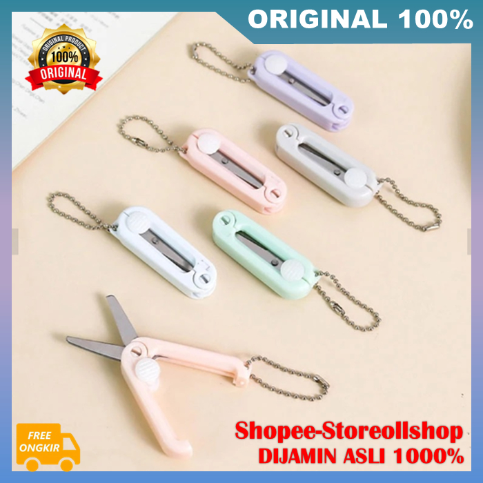 

Mini Folding Scissors Gunting Lipat Mini Portable 2 PCS 100% ORIGINAL