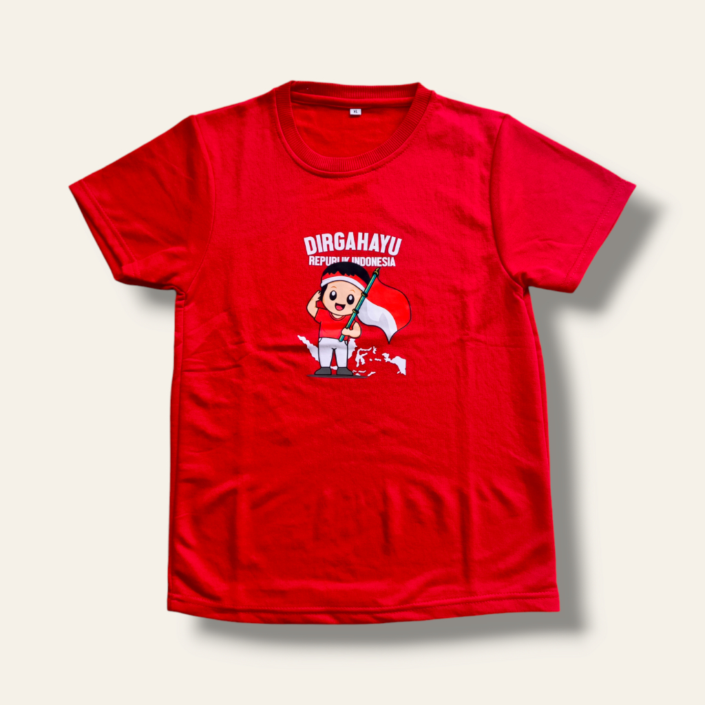 BAJU KAOS OBLONG ANAK KEMERDEKAAN 17 AGUSTUS