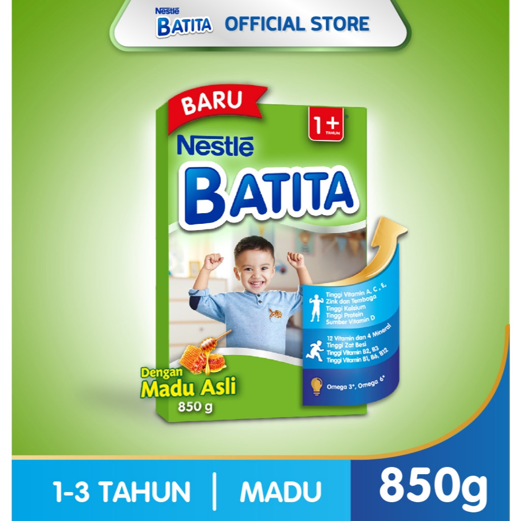 Nestlé BATITA 1+ Rasa Madu 1-3 tahun 850 gr