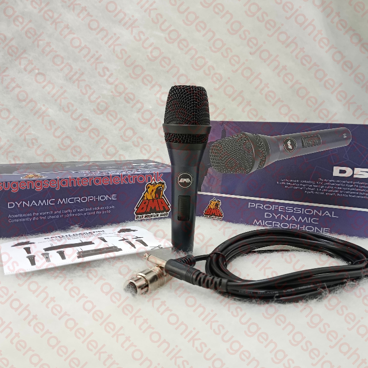 Mic Vokal Microphone BMA D5 Dynamic Mikrofon BMA D-5 Original