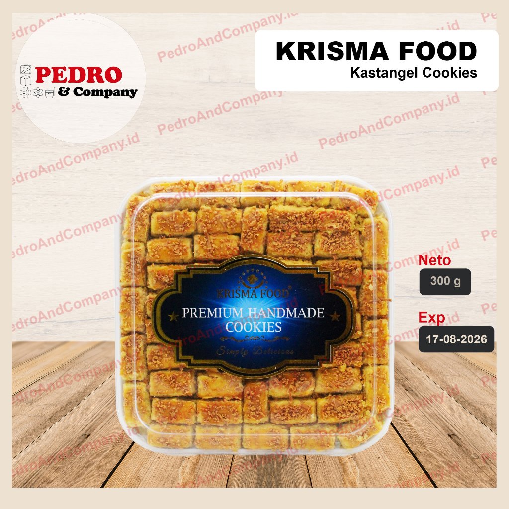 

Krisma food kastengel cookies 300 gram - premium handmade cookies