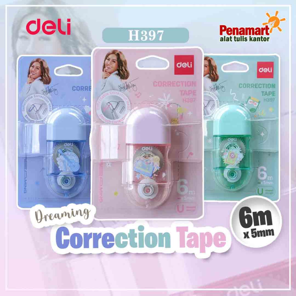 

Deli Dreaming Correction Tape Panjang 6m x 5mm (DL201)