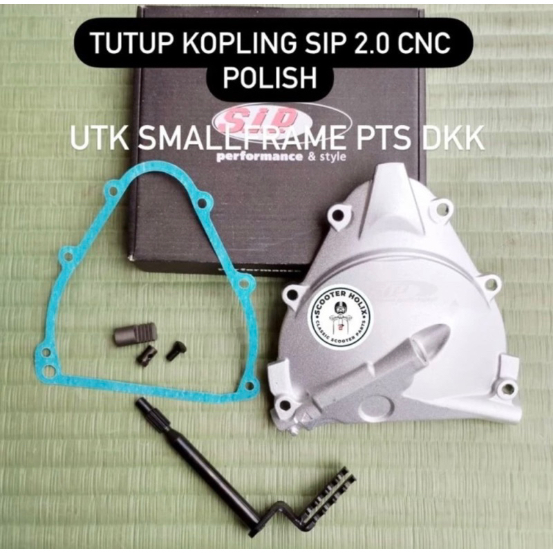 Tutup Kopling SIP Set 2.0 CNC  silver utk Smallframe PTS dkk