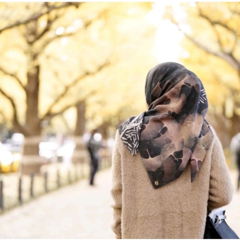 Buttonscarves Ginkgo Series - BLACK