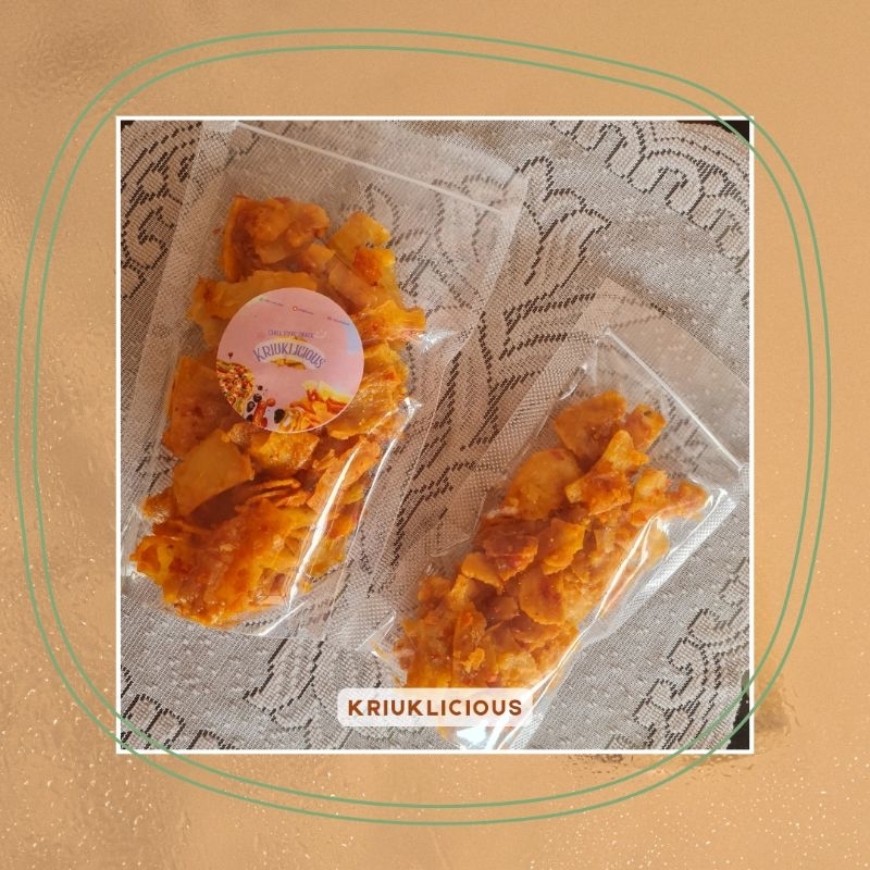 

Snack Cemilan Keripik Singkong Balado Pedas