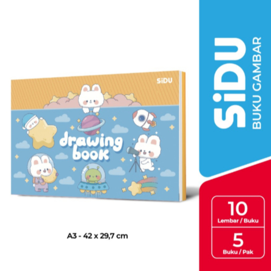 

( 1 BUKU GAMBAR ) Buku Gambar Sinar Dunia A3 / Drawing Book Sinar Dunia SiDu SD A3