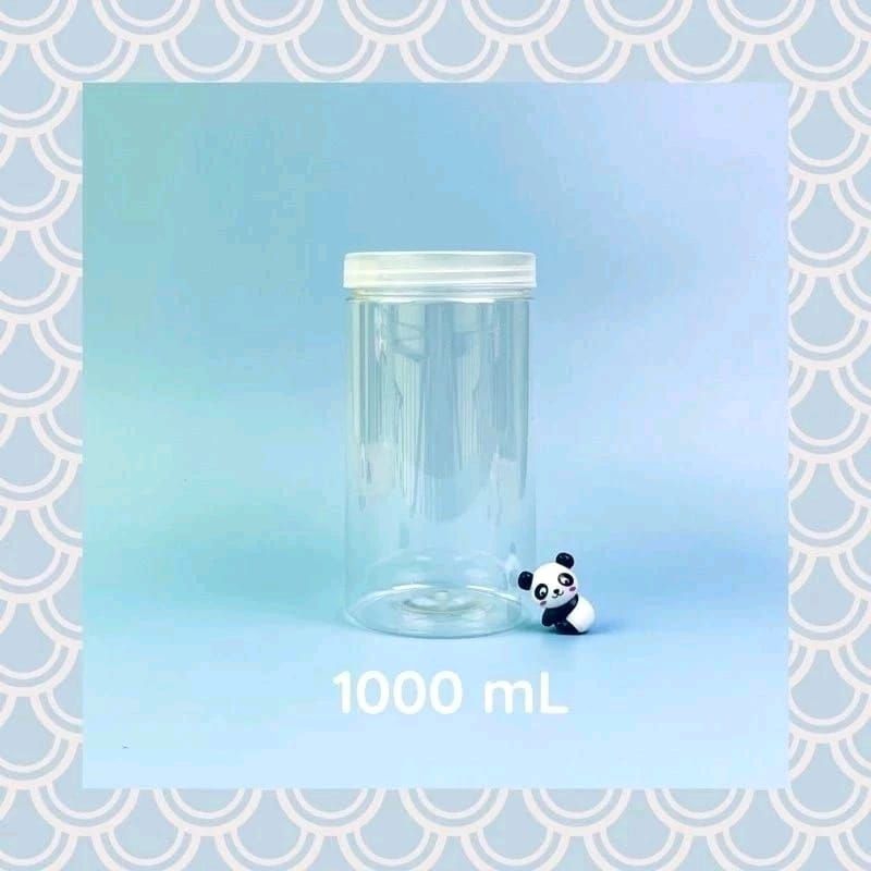 Toples Kue 1000ML Toples Makanan 1L Toples Kue 1L Toples Plastik 1L Toples Tabung Bulat 1L Toples Ku