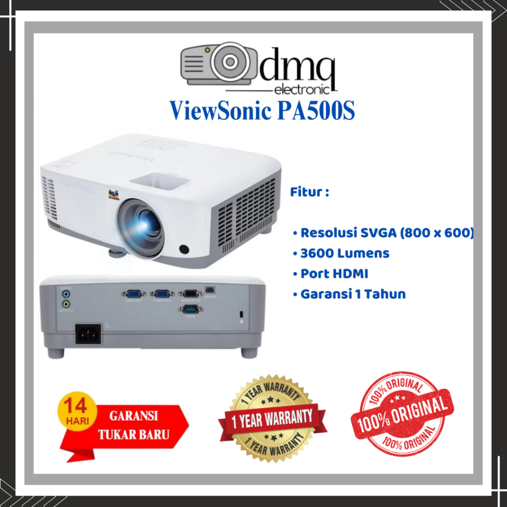 Viewsonic pa 500s /proyektor viewsonic 3600lumen