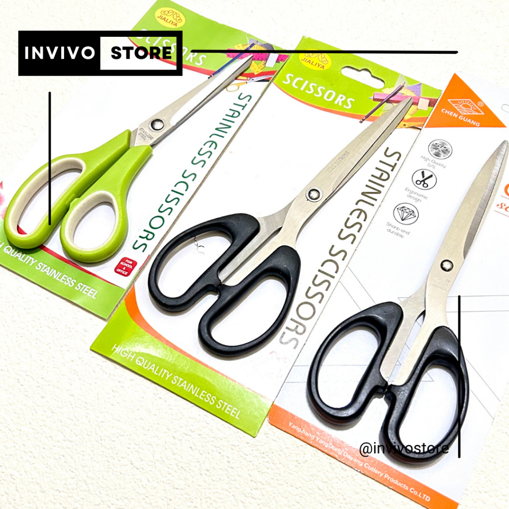 

ℕℝ Gunting Kertas Stainless Steel SCISSORS Gunting Office Tajam multi Fungsi