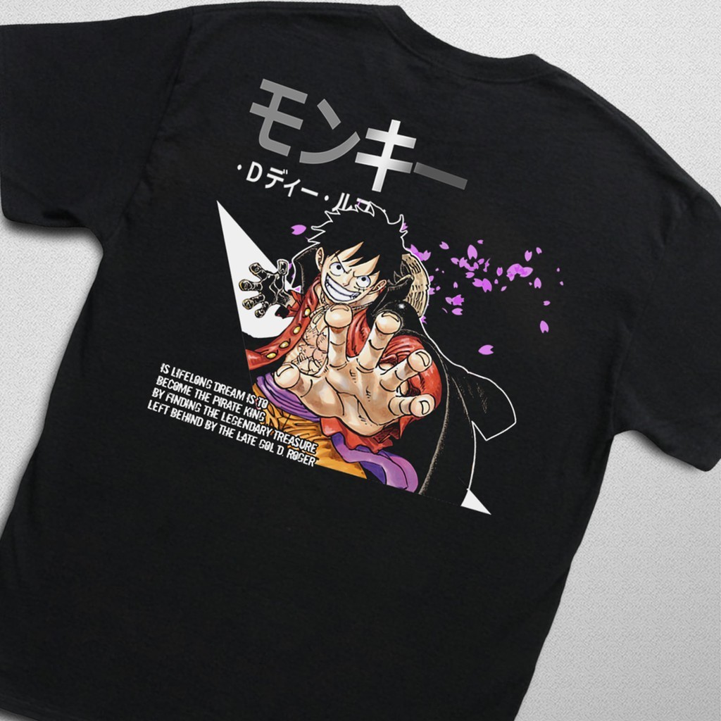 Kupakai Kaos One Piece Luffy Wano