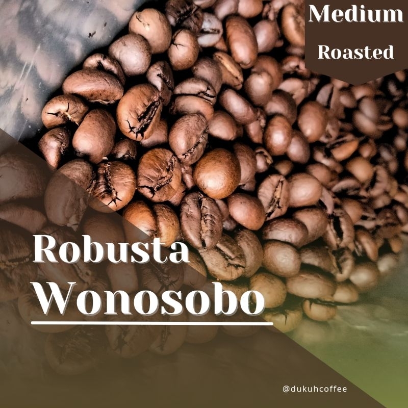 

Biji Kopi Bubuk Robusta 1 kg Roast bean Kopi slukatan Wonosobo