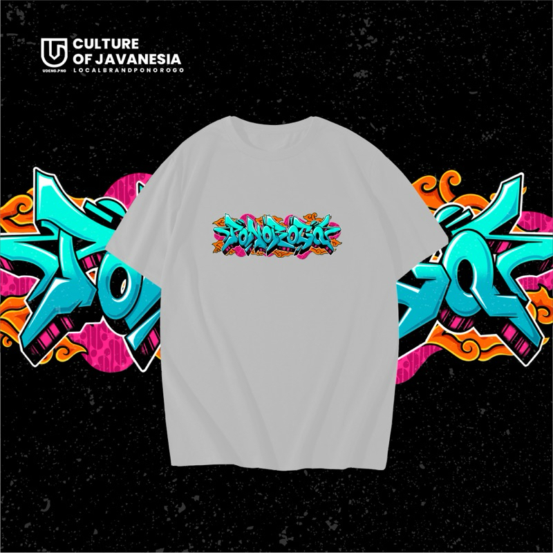 KAOS GRAFITI PONOROGO BAJU DISTRO PRIA WANITA~FREESTICKER