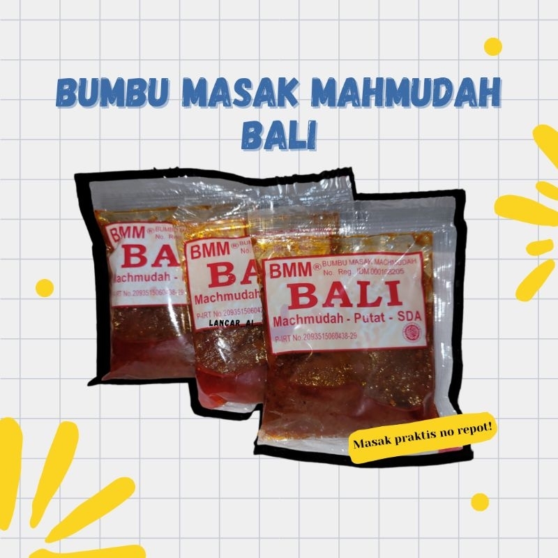 

Bumbu Masak Mahmudah / Bumbu Instan / BMM Bali