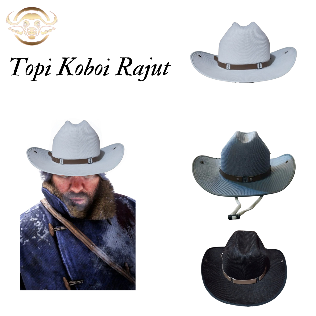 Cowboy Hat Koboi Pancing Berkuda Country - Buffalo Hat