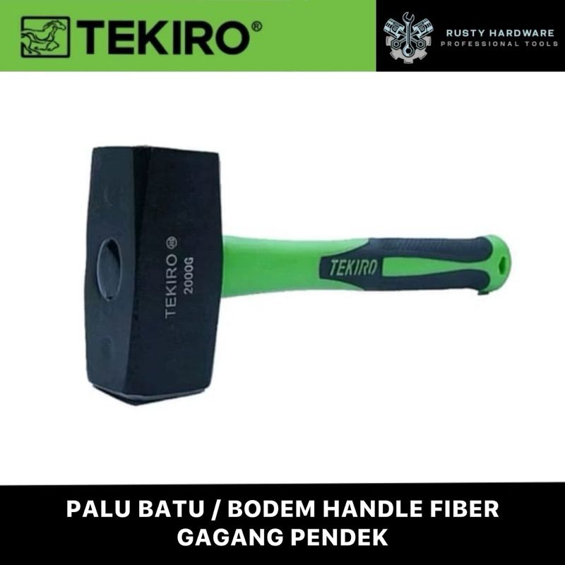 TEKIRO – PALU BATU / BODEM HANDLE FIBER GAGANG PENDEK (100% ORIGINAL)
