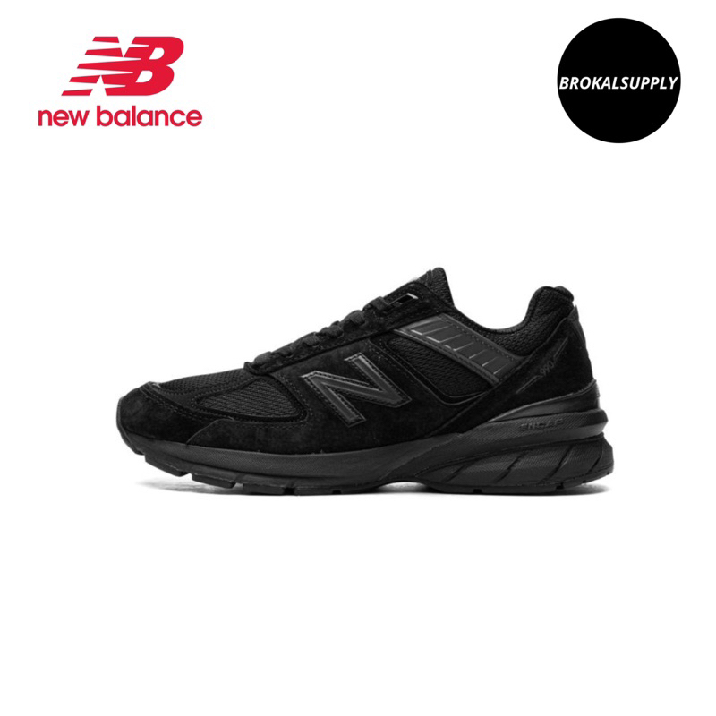 (BRKL) Sepatu Pria NB New Balance 990V5 Triple Black “Made In USA”