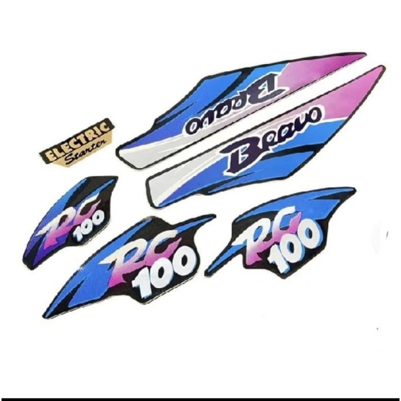 Striping Stiker Suzuki Rc100