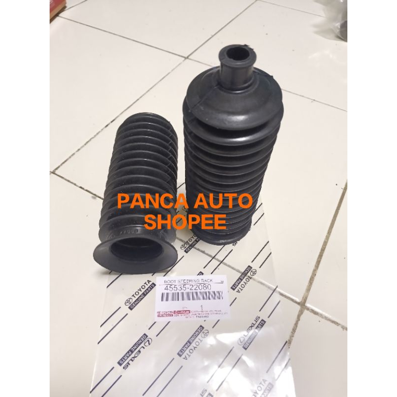 Karet boot tutup debu steering rack stir 1set 2pcs toyota kijang LGX ori