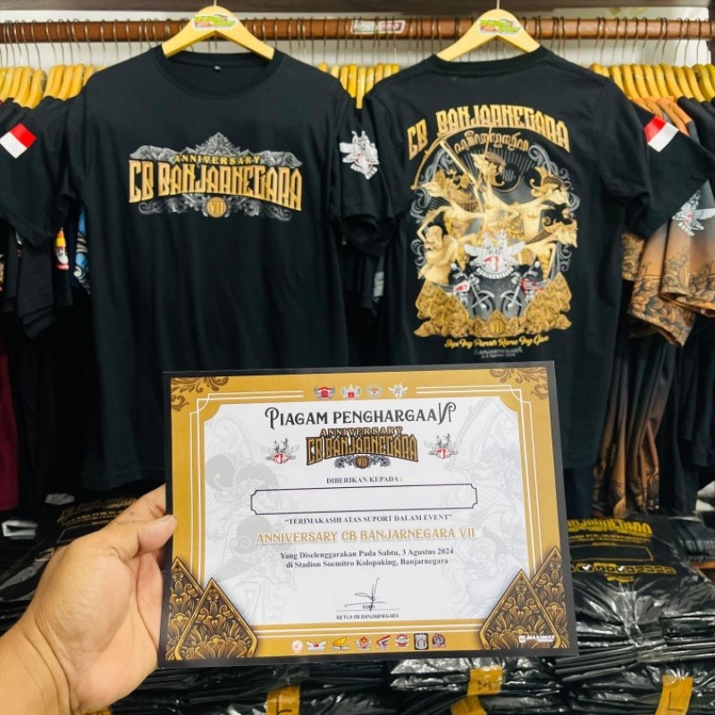 KAOS ACARA CB BANJARNEGARA 2024 aniversary 7 FREE STIKER BANYAK