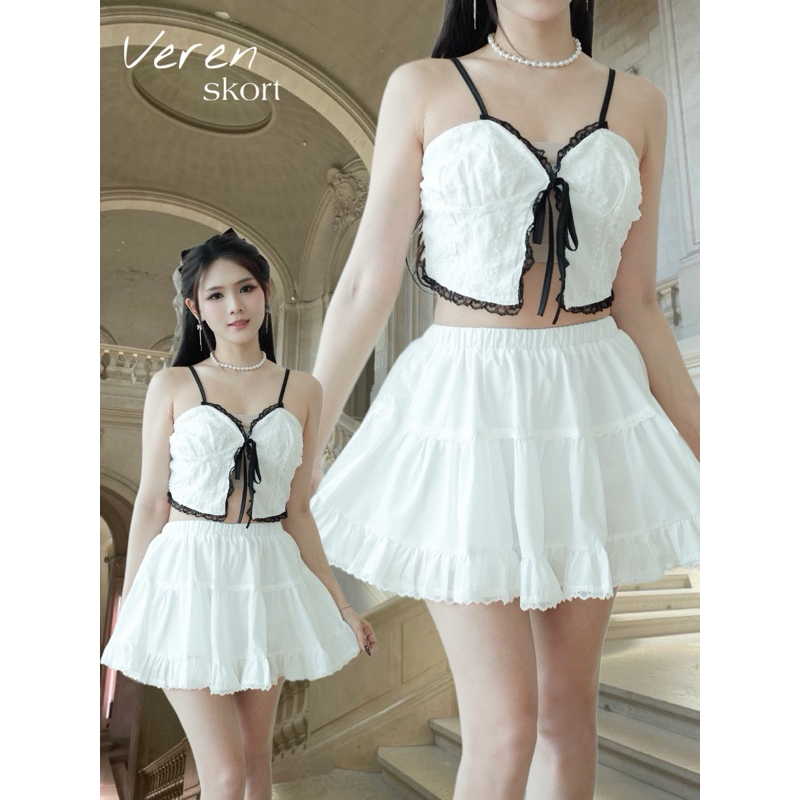 [ COYOTE ] Veren Lace Skirt | Coquette Skirt | Rok Coquette | Rok Renda | Rok Lucu | Rok Mini | Rok 