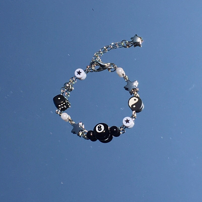 bracelet 8ball|gelang couple|bracelet couple