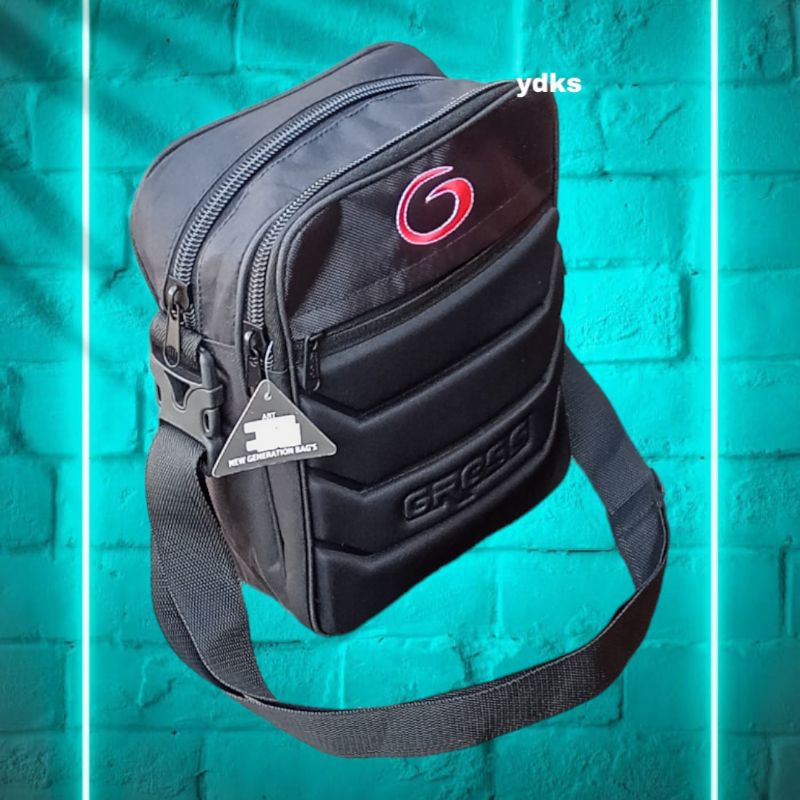 MELTEG Official Shop. KODE 0014B. GRESS SELEMPANG EMBOS BESAR. TAS SELEMPANG UNISEX. TAS SELEMPANG P