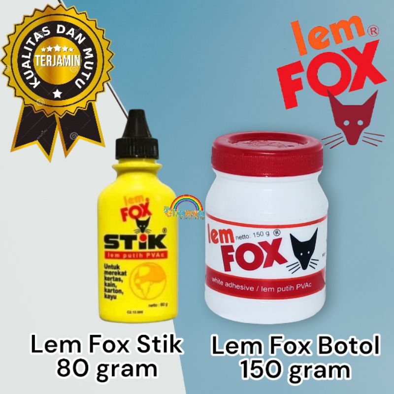 

Lem Fox / Lem Stik Fox / Fox Stik / FOX / Lem Kayu / Lem Kertas / Lem SerbagunA