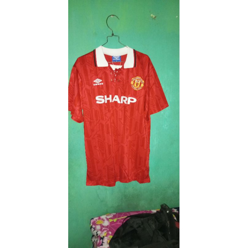 Jersey Manchester united juara EPL musim 1992-1994 Retro