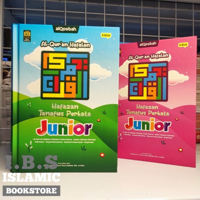 AlQuran Hafalan Junior 8 Blok Perkata Full Color Mushaf Hafazan Junior Al Qosbah