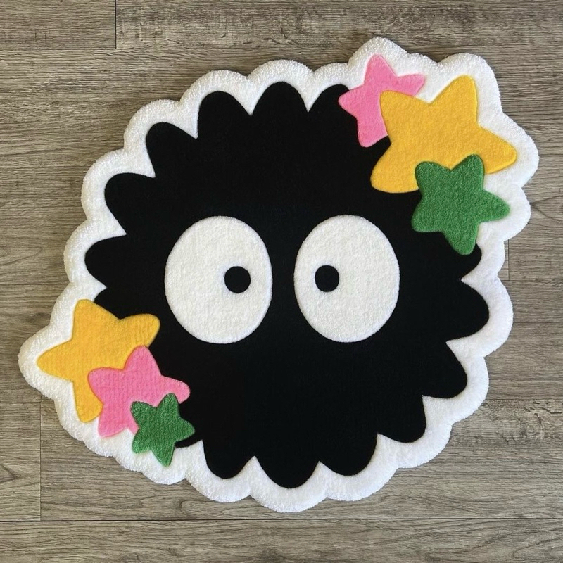 Rug Susuwatari/Dustbunny Gentle High Quality | Tufted Rugs | Karpet Aesthetic By Samya rug