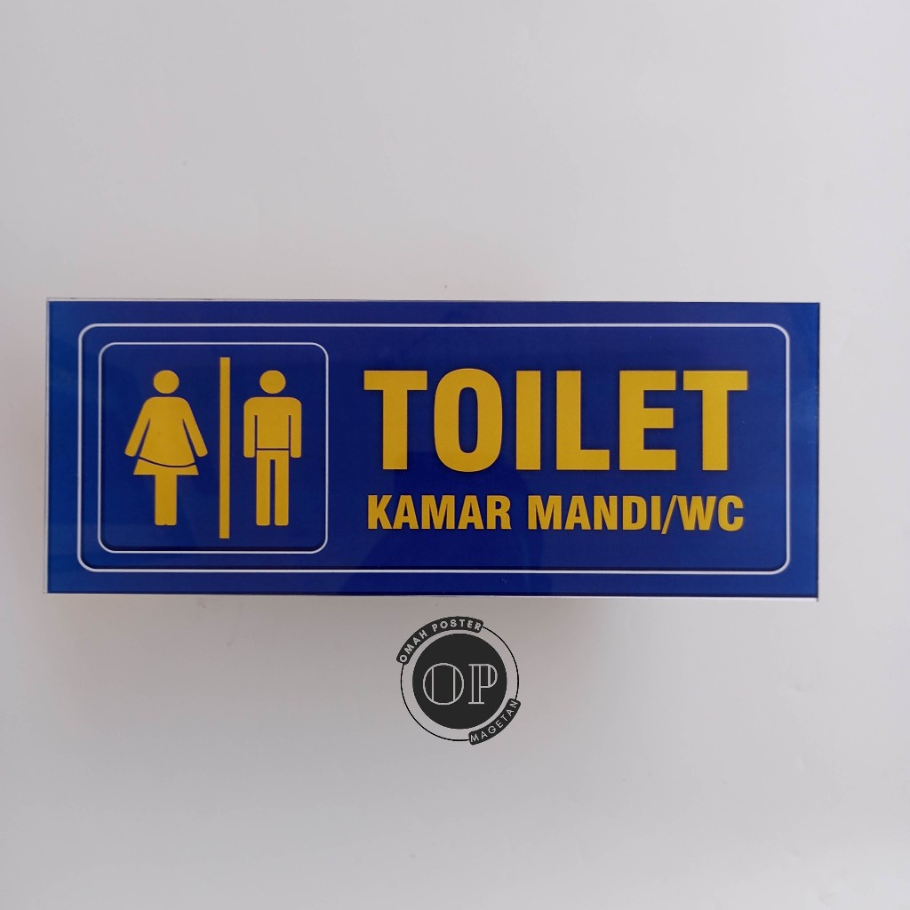 

Stiker Kamar Mandi/WC - Stiker Toilet - Toilet Pria - Toilet Wanita