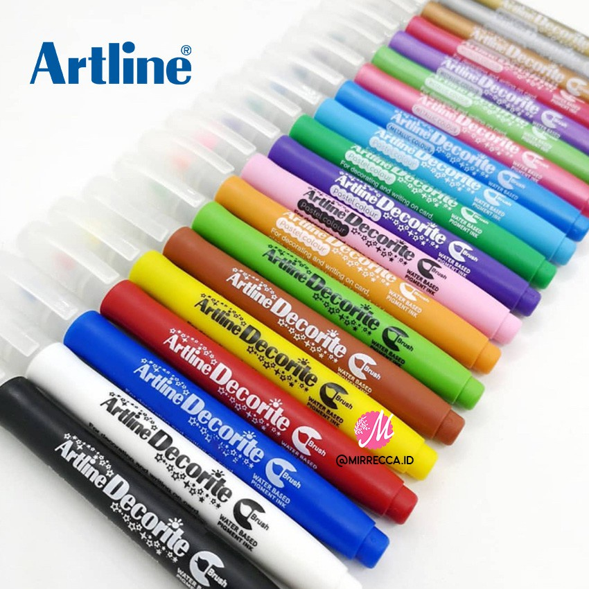 

Artline Spidol Dekorasi Multi Fungsi (BRUSH & BULLET TIP MARKER) EDF-F EDF-1