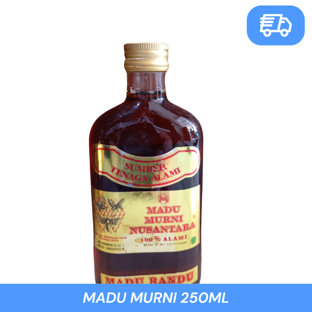

MADU 250 ML - MADU NUSANTARA - ORIGINAL - MADU MURNI 100% / MADU SUPER ROYAL JELLY - MADU ASLI - MADU RANDU
