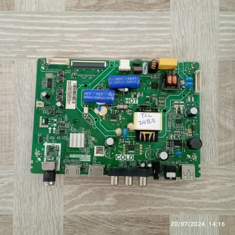 MB MOBO MAINBOARD MODULE MESIN TV TCL24B5 TCL24