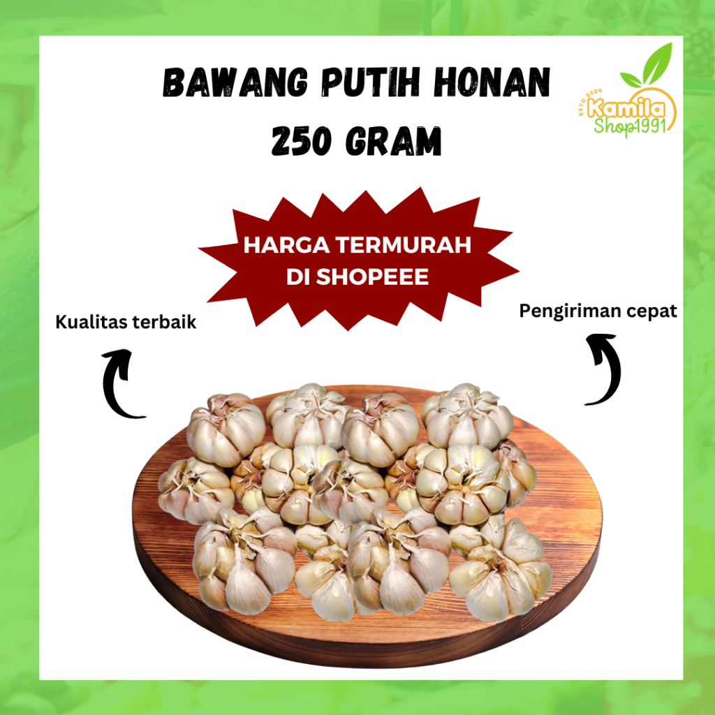 

Bawang Putih Honan Fresh 250gram Harga Termurah