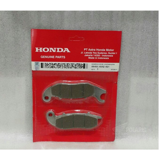 06455KVB401 DISCPAD HONDA VARIO-OLD ORIGINAL AHM