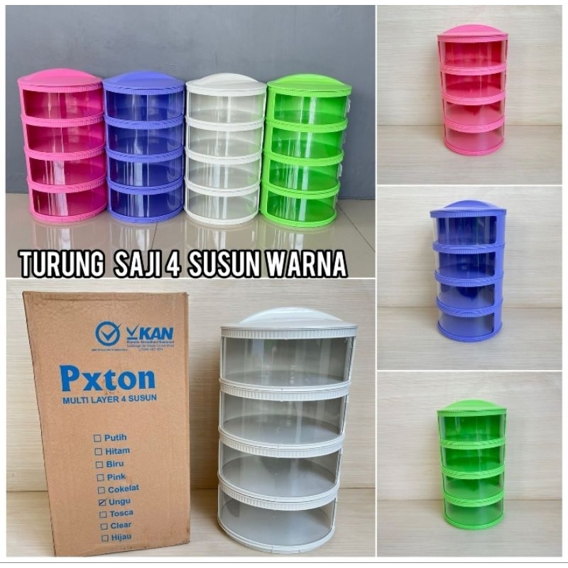 Tudung saji 4 susun warna