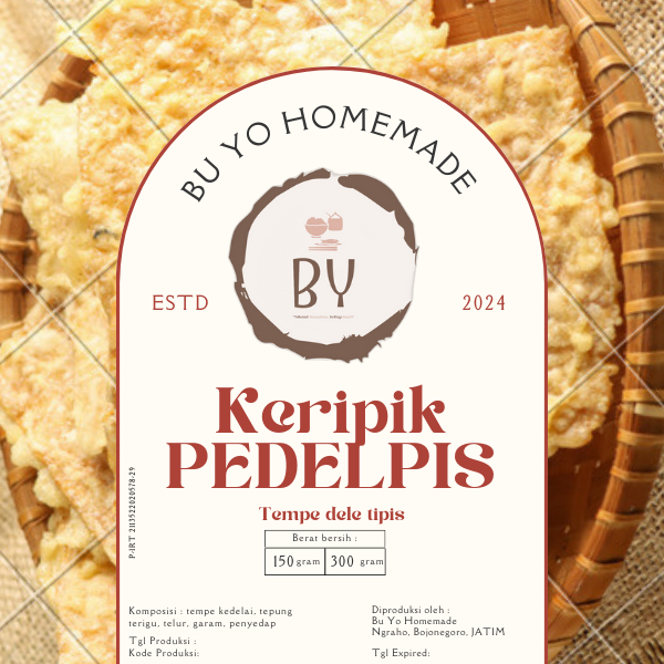 

Keripik PEDELPIS keripik tempe by BU YO HOMEMADE 150gram 300gram kkripik tempe krispi