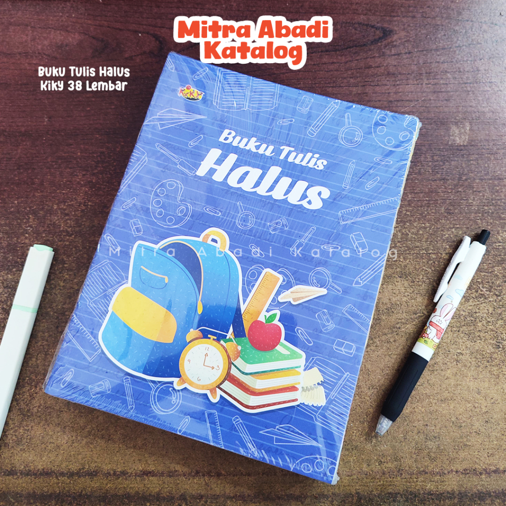 

(1 PCS) BUKU TULIS HALUS KIKY / 38 LEMBAR MOTIF RANDOM GARIS 3 BUKU ANAK SEKOLAH TULISAN LATIN ALAT TULIS KEBUTUHAN SEKOLAH KAMPUS KANTOR TOKO STATIONERY MITRA ABADI KATALOG JOGJA