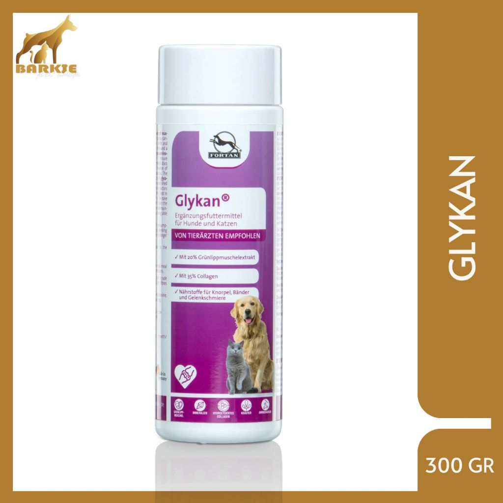 vitamin anjing kucing tua - vitamin sendi kaki kucing anjing - fortan glykan 300 gr
