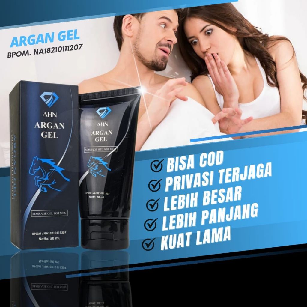 ARGAN GEL 100% ORIGINAL PRODUK PERAWATAN KHUSUS PRIA TERDAFTAR RESMI DI BPOM RI BISA BAYAR DITEMPAT 