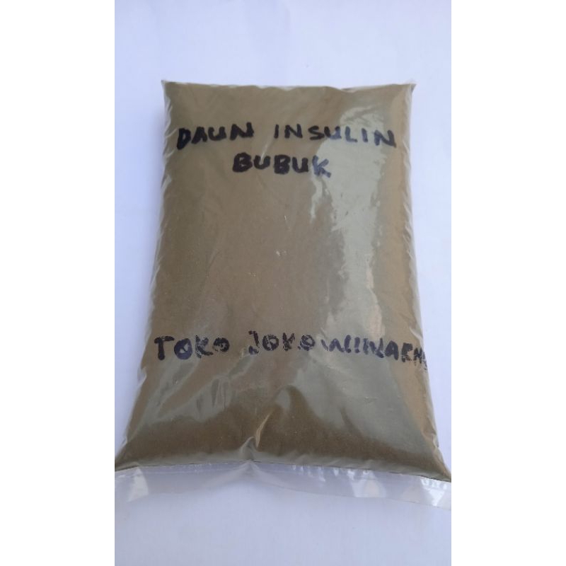 

DAUN INSULIN BUBUK - Original - kemasan POUCH isi 50 gram
