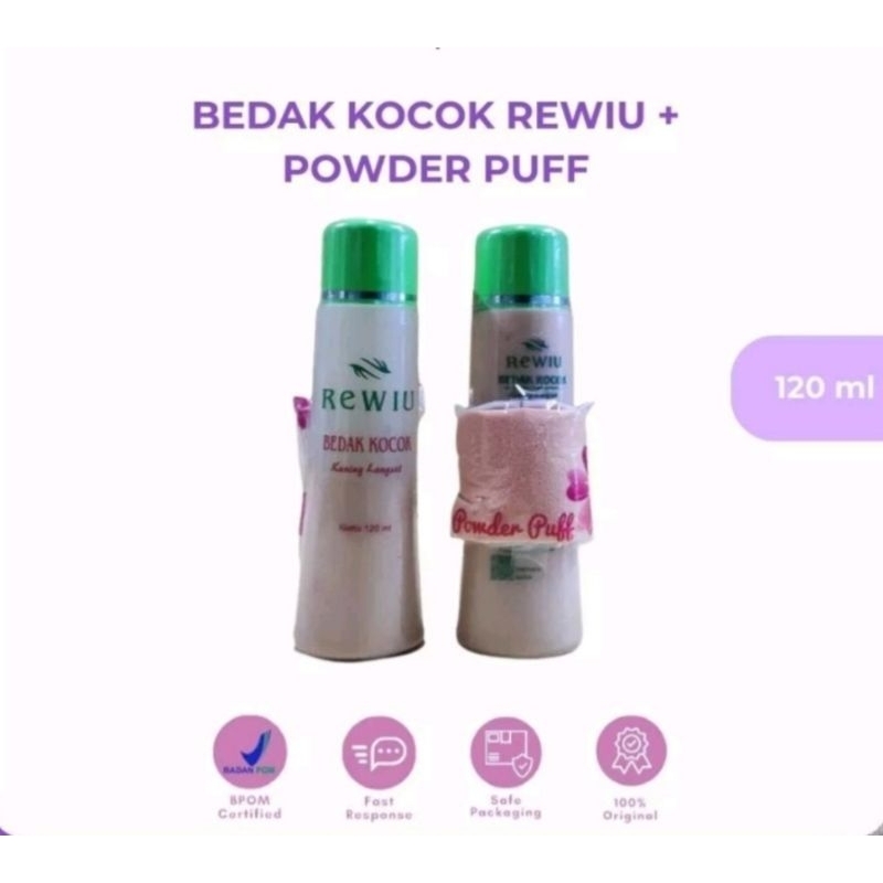 BEDAK KOCOK REWIU 120 ML + SPON BEDAK