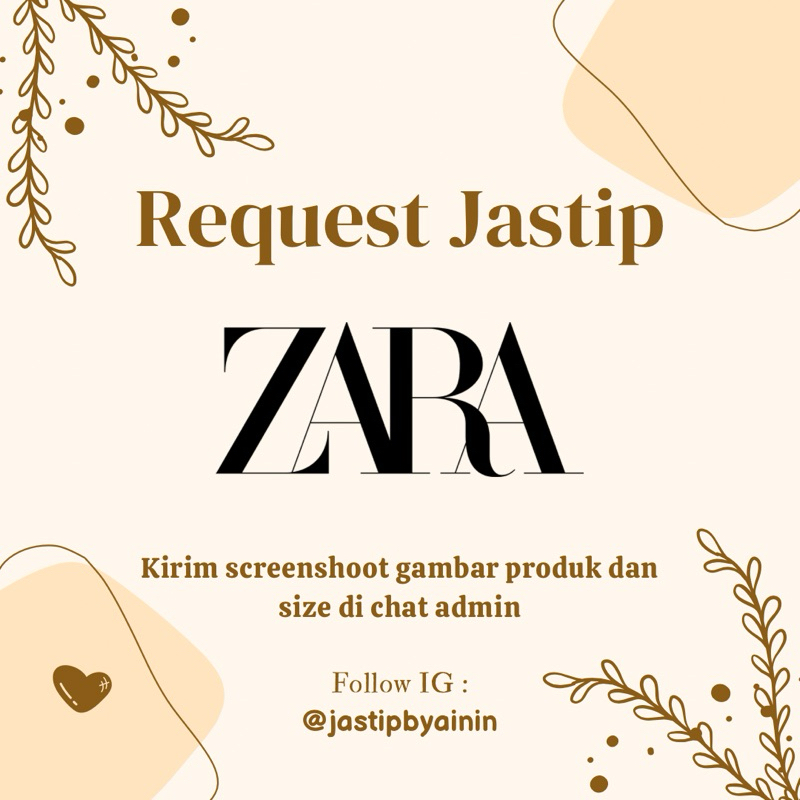 REQUEST ORDER ZARA | Jastip ZARA Man Woman & Kids